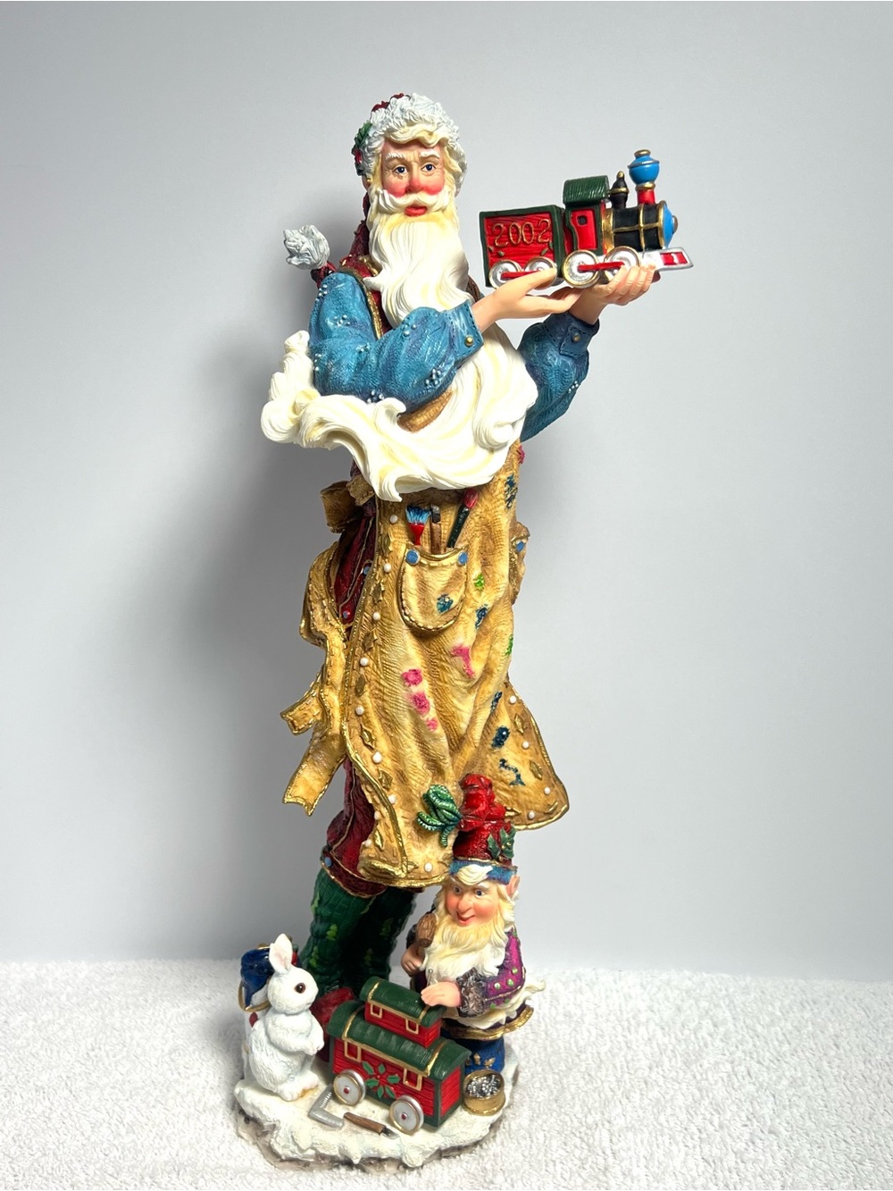 Lennox 2002 Pencil Santa “The Toy Maker” Christmas Figurine 12in Vintage & Rare